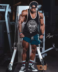 Fitness International Sports Pants Men's Shorts Mid Pants 5/5 Fast Drying Muscle American Dog Stretch Squat Trendy Brand Large