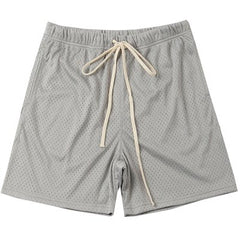 Sports pants, men's shorts, mid length pants, five quarter length pants, breathable, quick drying, elastic, fitness muscle, American fashion brand lining, large size