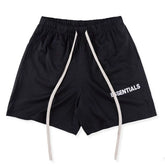 Sports pants, men's shorts, mid length pants, five quarter length pants, breathable, quick drying, elastic, fitness muscle, American fashion brand lining, large size