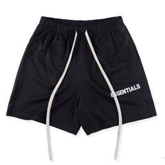 Sports pants, men's shorts, mid length pants, five quarter length pants, breathable, quick drying, elastic, fitness muscle, American fashion brand lining, large size
