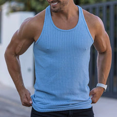 Sports vest men's fitness suit quick drying elastic cross shaped suspender fitness training, iron dog brother trendy brand plus size