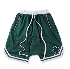 Fitness International Sports Shorts Men's Shorts Mid Pants 5/5 Speed Drying Stretch Squat Breathable Hip Hop High Street Trendy Brand Large Size