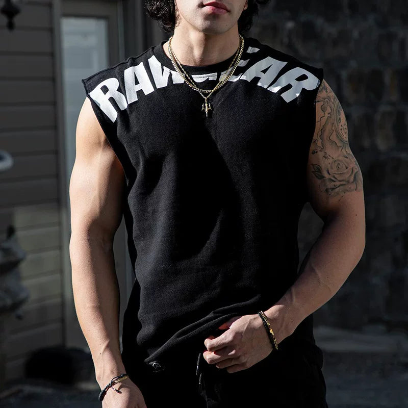 Men’s Loose Wide-Shoulder Tank