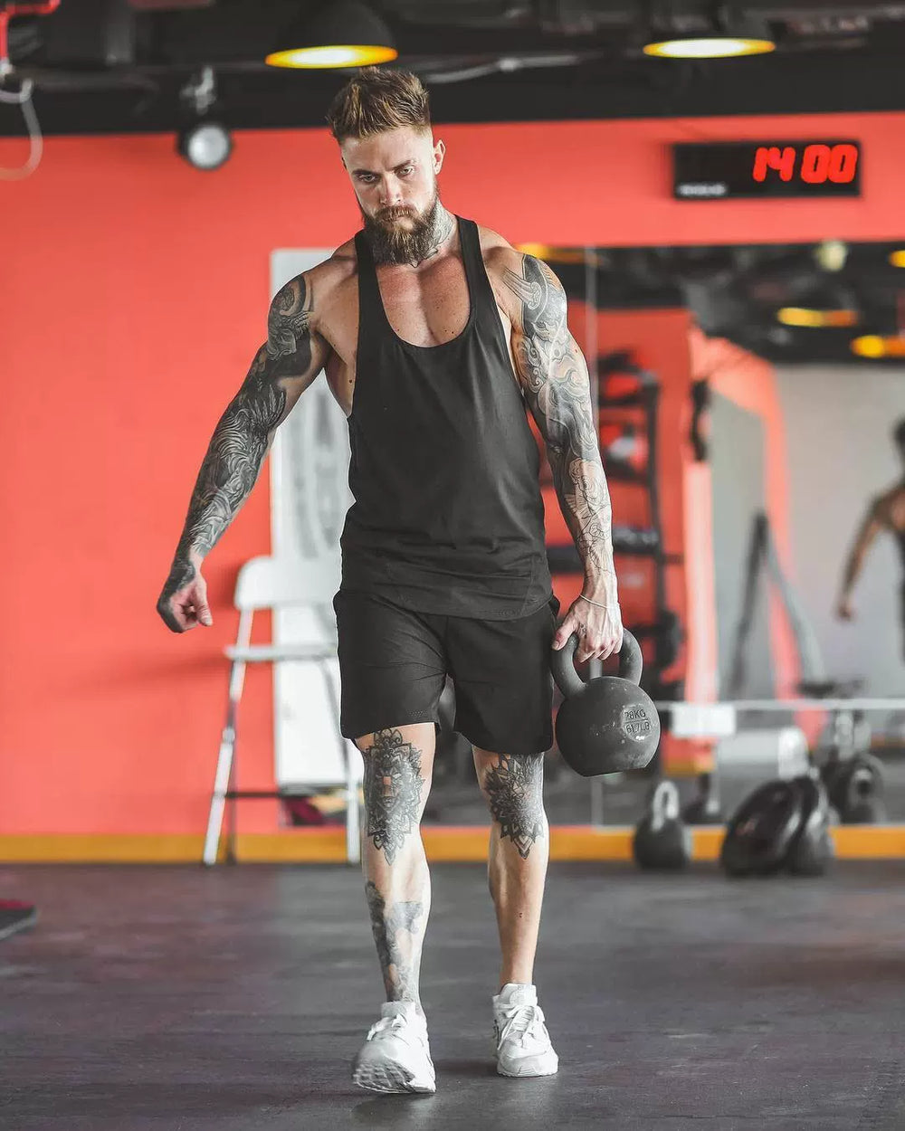 Sports and fitness clothing, men's vest, cross shaped camisole, sleeveless equipment, training, running, tight fitting, quick drying, elastic, plus size trend