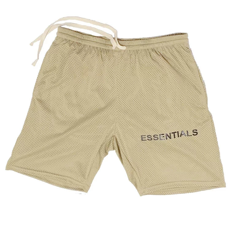 Sports pants, men's shorts, mid length pants, five quarter length pants, breathable, quick drying, elastic, fitness muscle, American fashion brand lining, large size