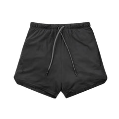 Solid color new sports pants men's mid length pants five quarter length pants fitness pants quick drying breathable elastic muscle shorts trendy plus size