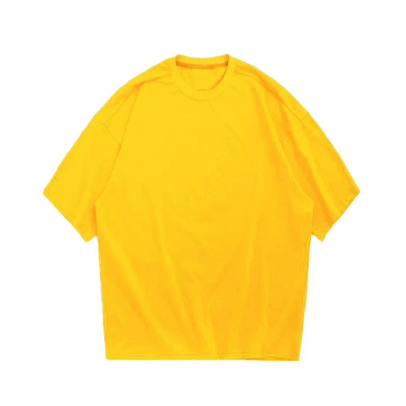 Sports short sleeved men's T-shirt loose fit fitness international solid color Korean version European and American style muscle rolling iron dog American trend plus size
