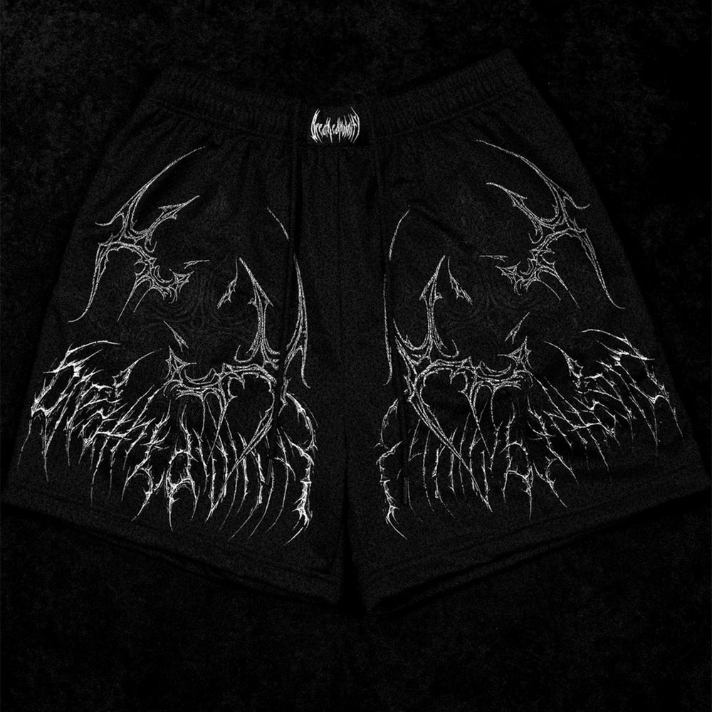 Sports shorts, three quarter shorts, men's quick drying, breathable, elastic, running training, fitness, muscle massage, iron dog, American fashion brand