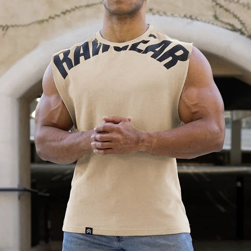 Men’s Loose Wide-Shoulder Tank