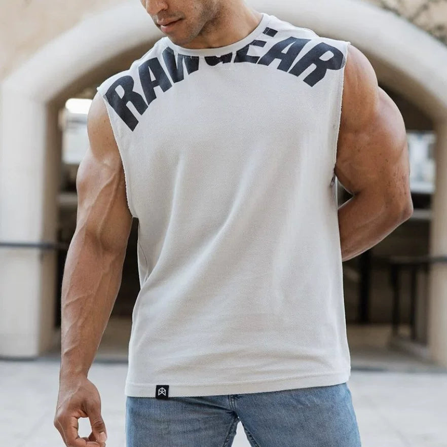 Men’s Loose Wide-Shoulder Tank
