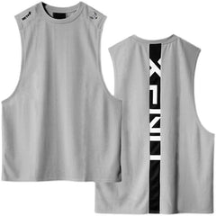 Sports vest for men, sleeveless, quick drying, breathable mesh fabric, fitness muscle training, basketball, iron dog, trendy brand