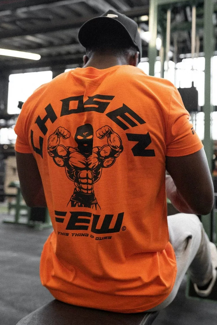 Fitness International New Summer Sports Short sleeved Men's T-shirt Elastic Cotton Loose Top Muscle Training Running Trendy Brand