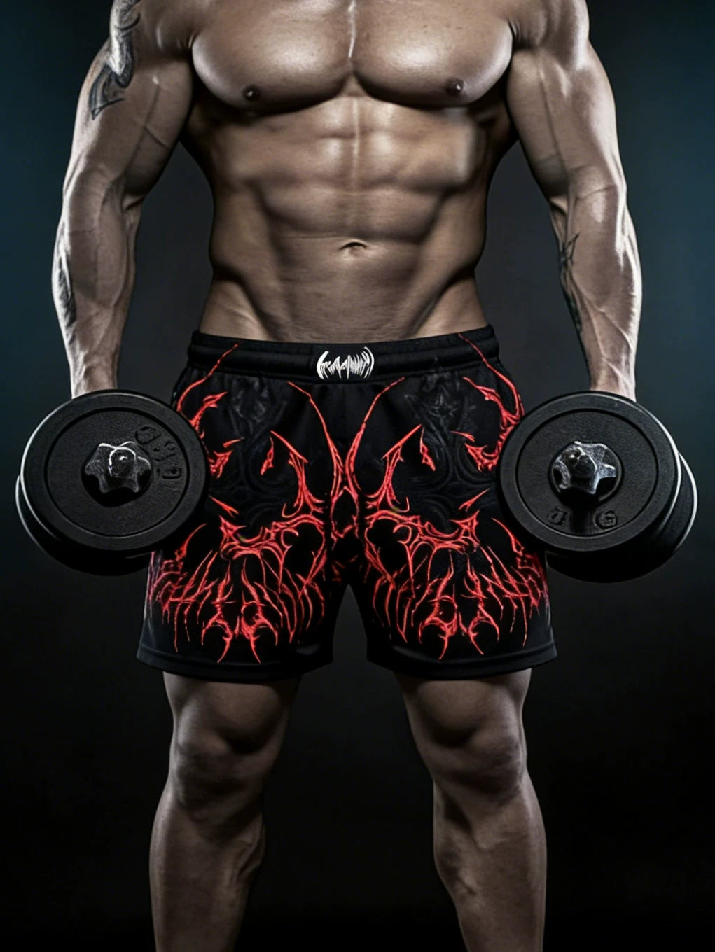 Sports shorts for men, quarter and five inch shorts, quick drying, breathable, elastic, running, exercise, squat, fitness, muscle building, American fashion brand