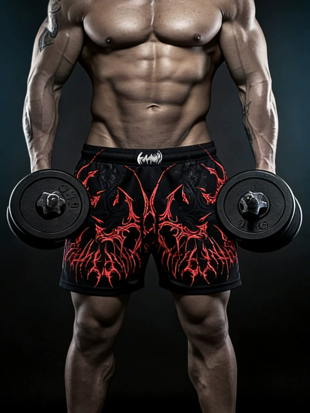 Sports shorts for men, quarter and five inch shorts, quick drying, breathable, elastic, running, exercise, squat, fitness, muscle building, American fashion brand