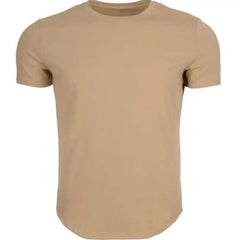 Solid color new sports short sleeved men's T-shirt, fitness stretch muscle training, iron dog brothers, plus size American trendy brand