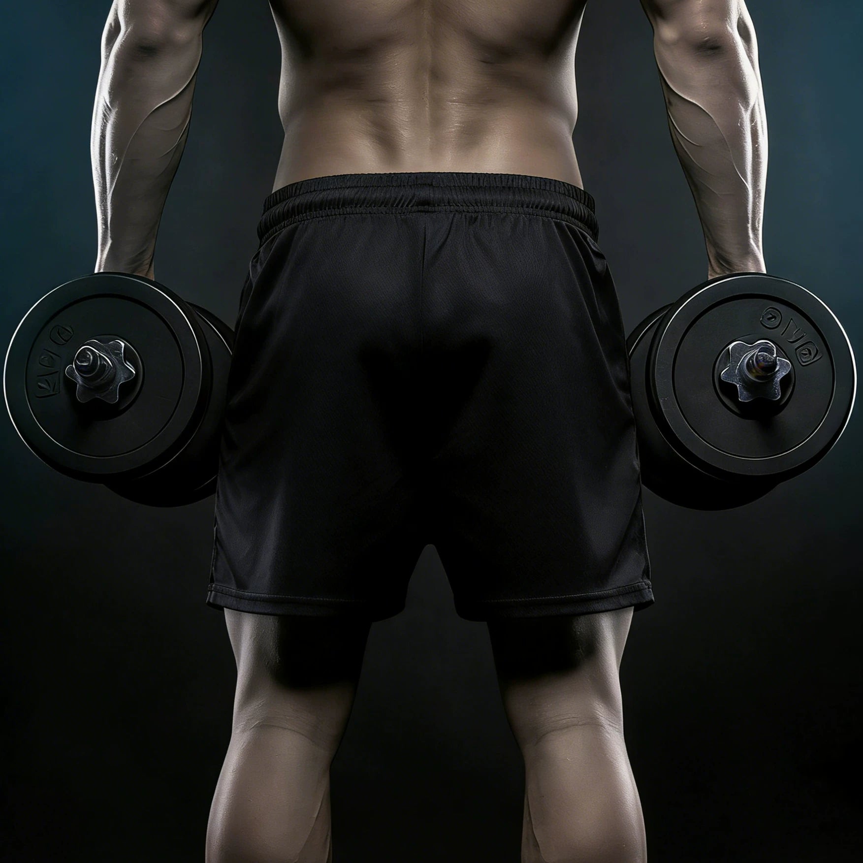 Sports shorts for men, quarter and five inch shorts, quick drying, breathable, elastic, running, exercise, squat, fitness, muscle building, American fashion brand