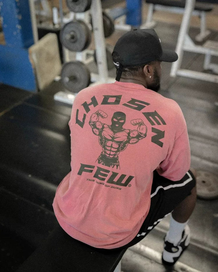Fitness International New Summer Sports Short sleeved Men's T-shirt Elastic Cotton Loose Top Muscle Training Running Trendy Brand