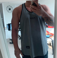 Fitness International Sports Vest Men's Cross shaped Top Strap Iron Training Running Trendy T-shirt American Muscle