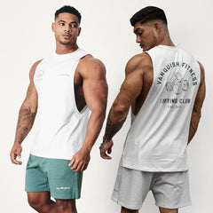 Sports vest, men's camisole, sleeveless vest, T-shirt, loose trendy brand, running, fitness, muscle training, iron dog brother training