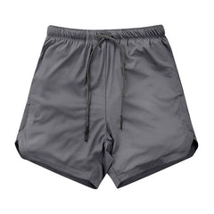 Solid color new sports pants men's mid length pants five quarter length pants fitness pants quick drying breathable elastic muscle shorts trendy plus size